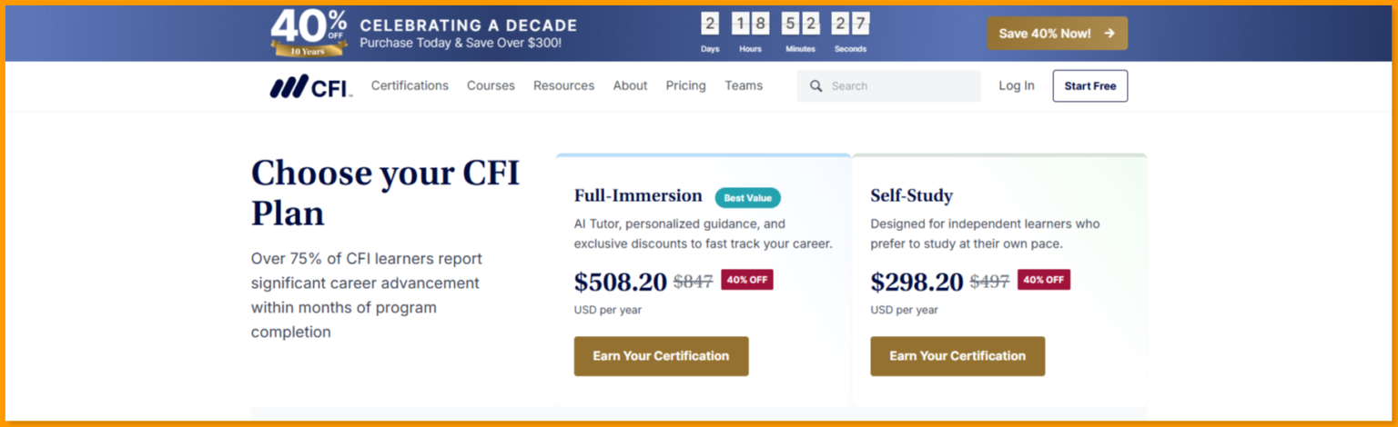 CFI Coupon Code (May 2026) Get 40% Off On Finance Courses